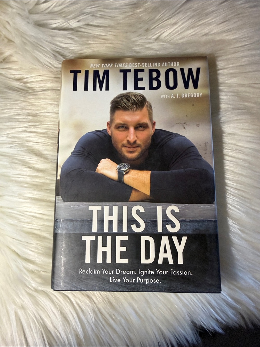 ๐ 3 for $15 ๐ Tim Tebow This Is the Day - Hardcover Book (Black/Grey)